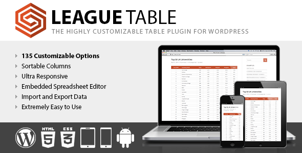 table plugins to create online data tables