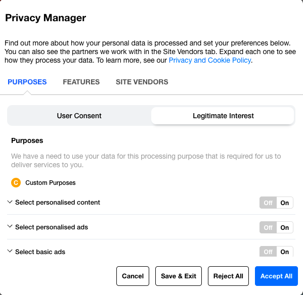 Privacy Manager