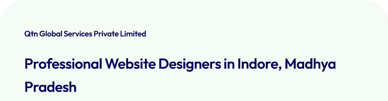 Professional Website Designers in Indore, Madhya Pradesh 
