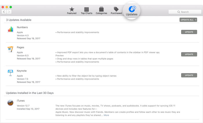 update iTunes