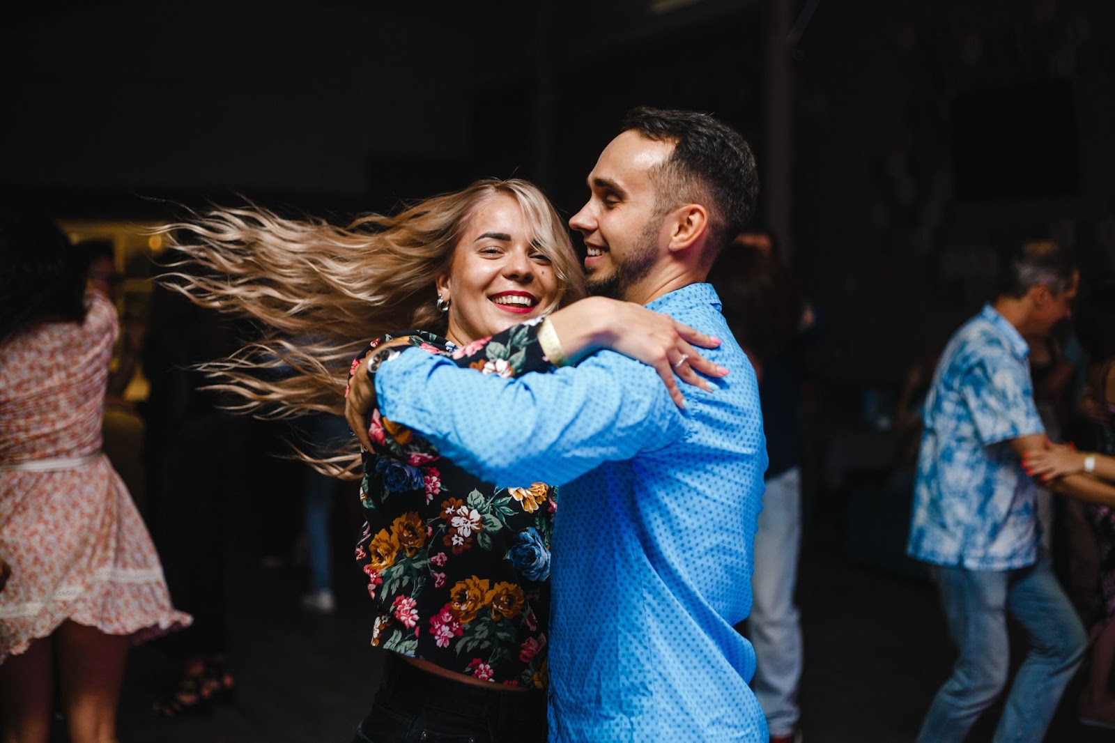 Couple dancing together