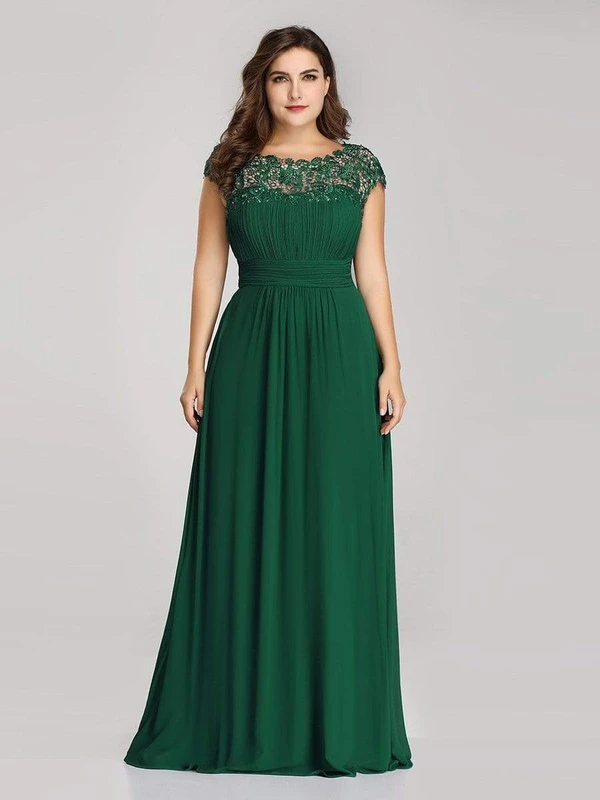 Plus-Size-Maxi-Long-Lace-Cap-Sleeve-Evening-Dress