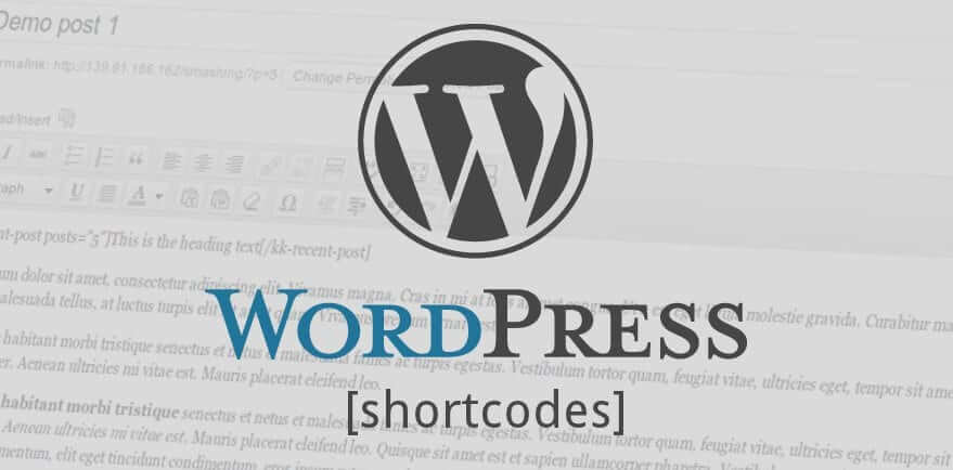 create a shortcode in wordpress