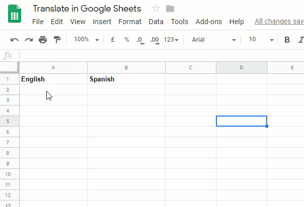 Translate languages in Google Sheets | Workspace Tips