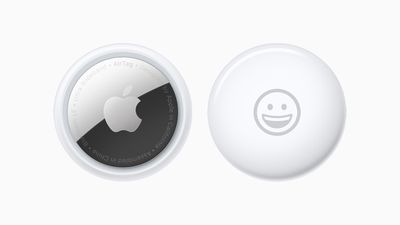 Emoji depan dan belakang Apple airtag