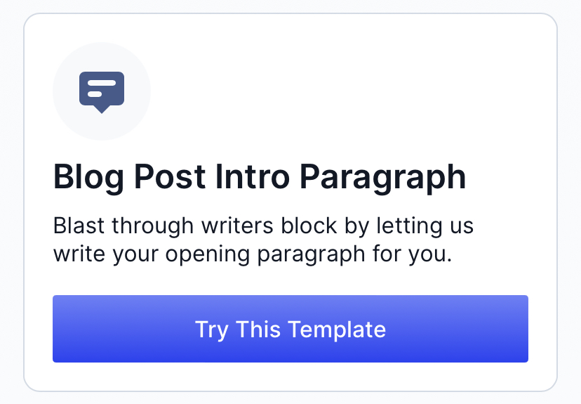 Jasper offers AI-generated blog post intro paragraphs.