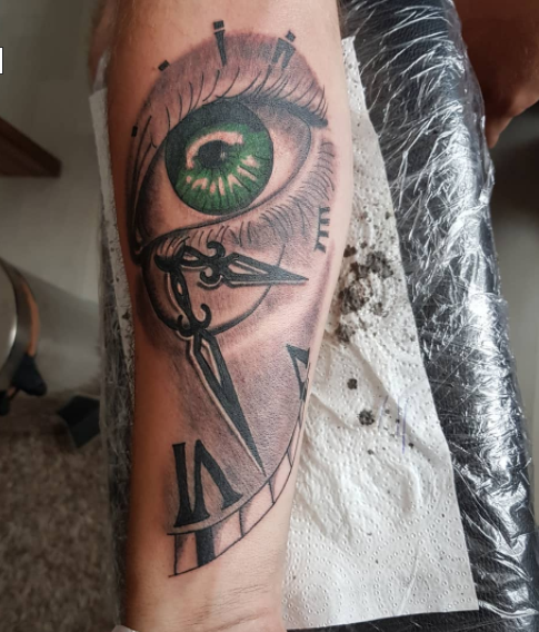 Eye clock Tattoo