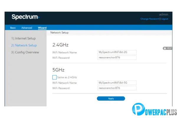 Modifying the SSID and Password on a Spectrum Router