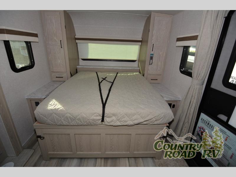 The bed easily folds down to give you a great night's sleep.