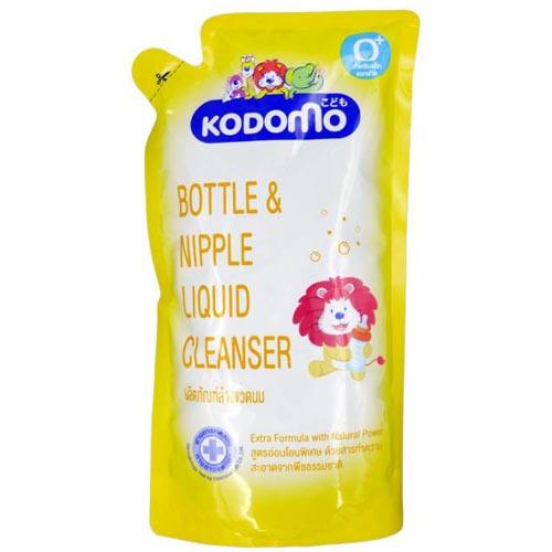 Kodomo Bottle & Nipple Liquid Cleanser in yellow packaging
