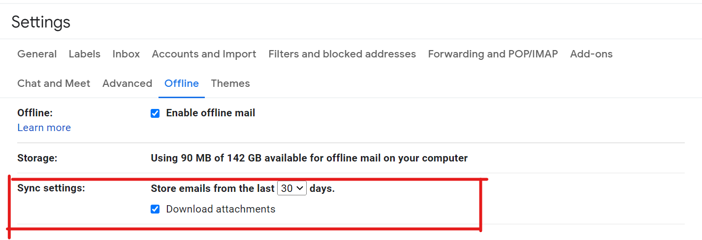 Offline Gmail