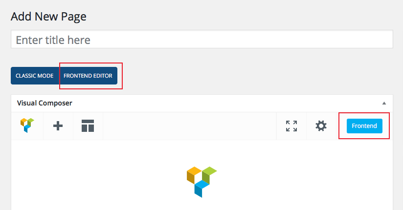 Habilitar o Editor Frontend