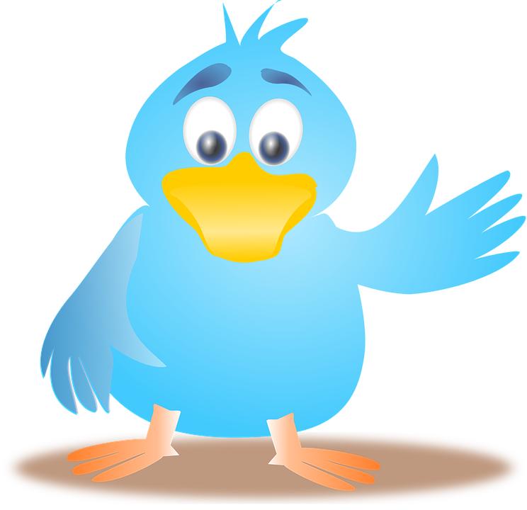Free vector graphic: Twitter, Bird, Tweet, Waving, Happy - Free ...