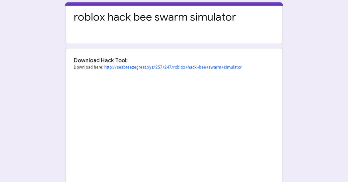 Roblox Hack Bee Swarm Simulator Google Drive - xyz roblox hack download