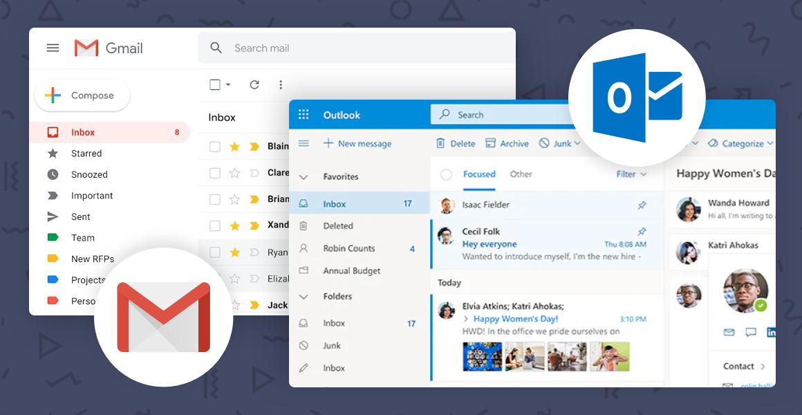 Outlook.com กับ Gmail ต่างกันอย่างไร?1