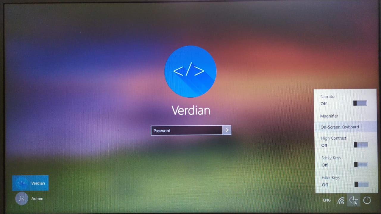 cara menampilkan keyboard virtual melalui lock screen