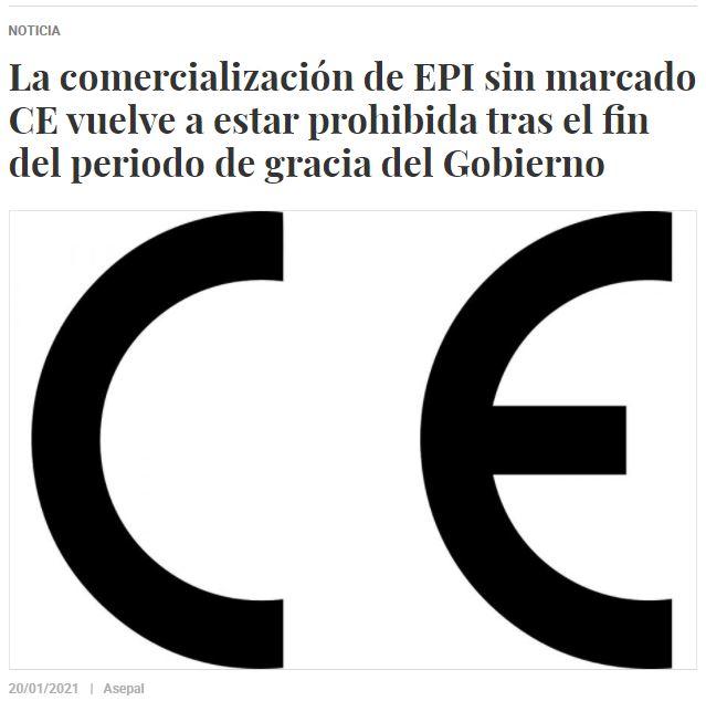 No se pueden comercializar productos sin marcado CE