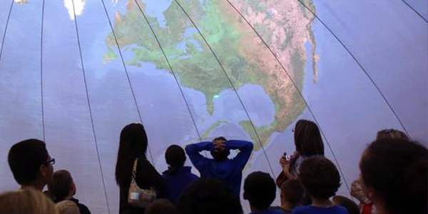 The Earth Dome, one of MobileEd's most famous school assembly programs