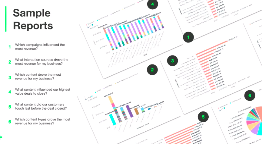 HubSpot Attribution Report Example