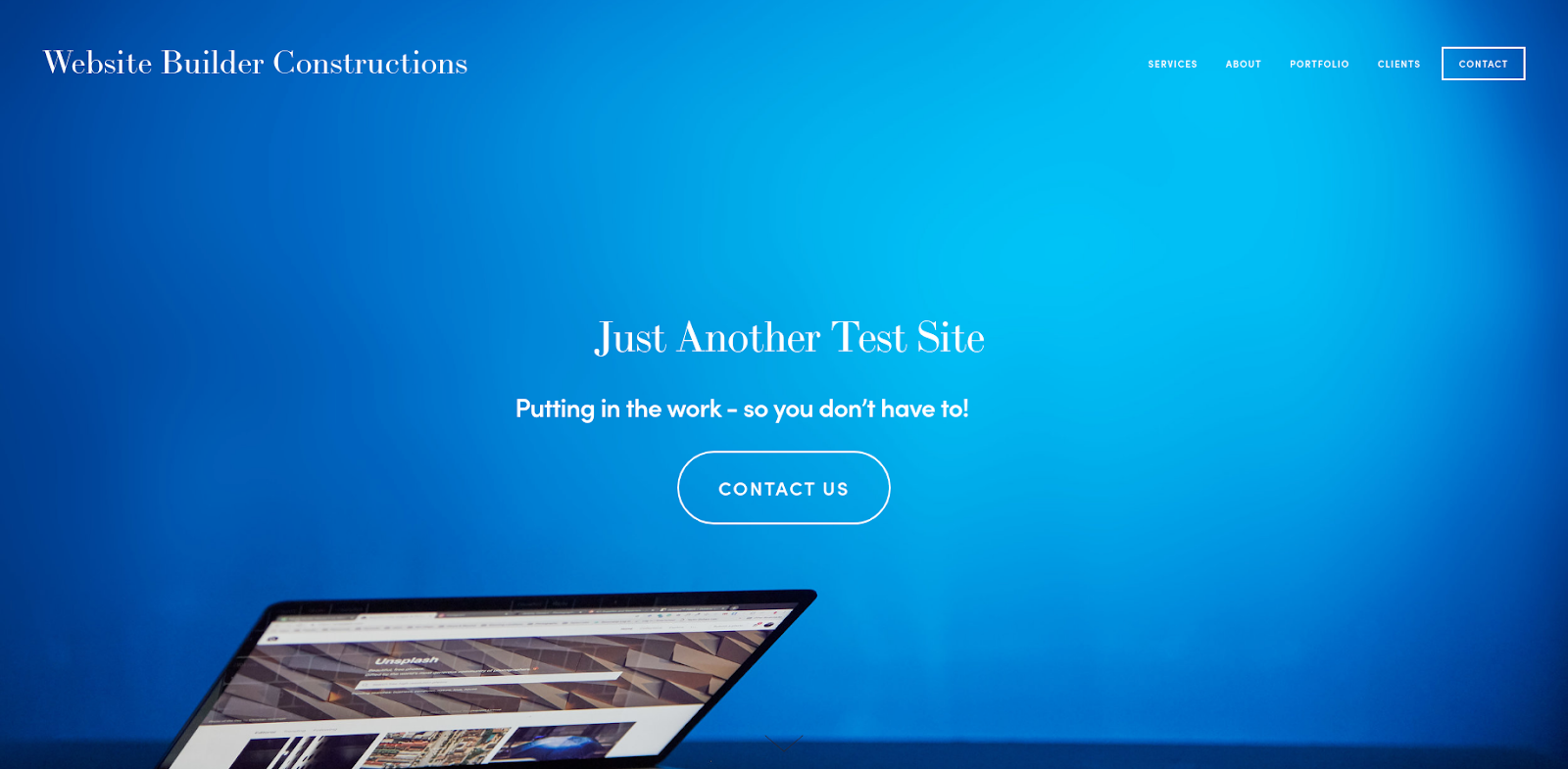 squarespace website builder test site