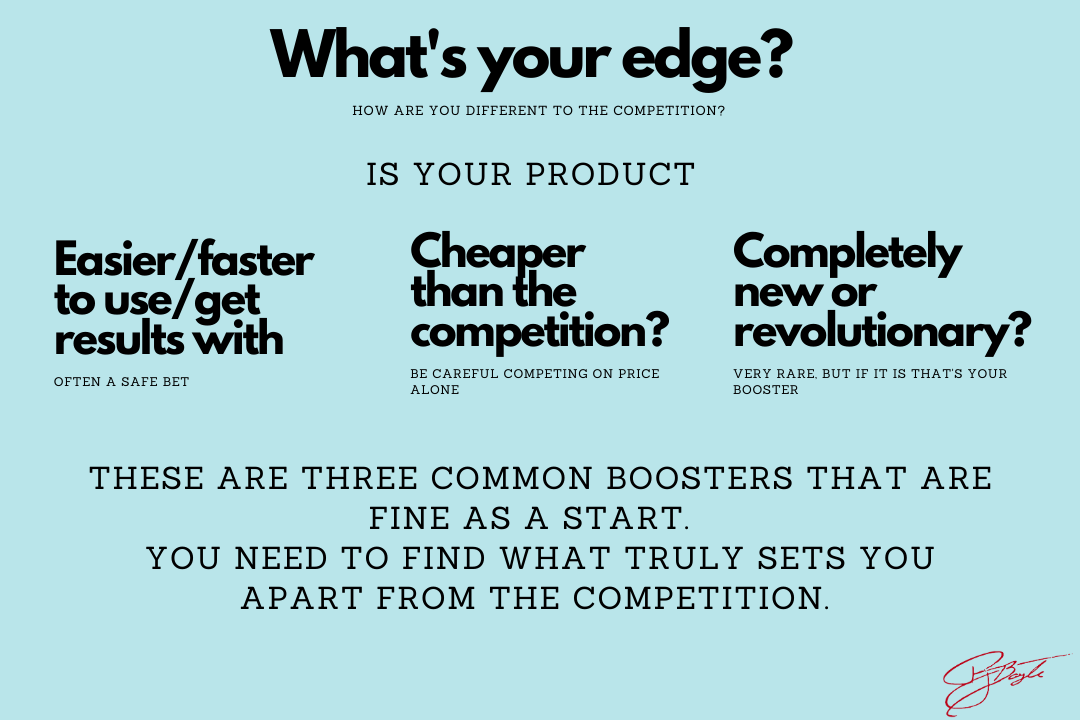 Product edge for high converting email copywriting