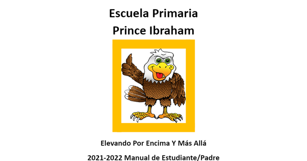 Spanish Ibraham Elementary Handbook 2021-2022
