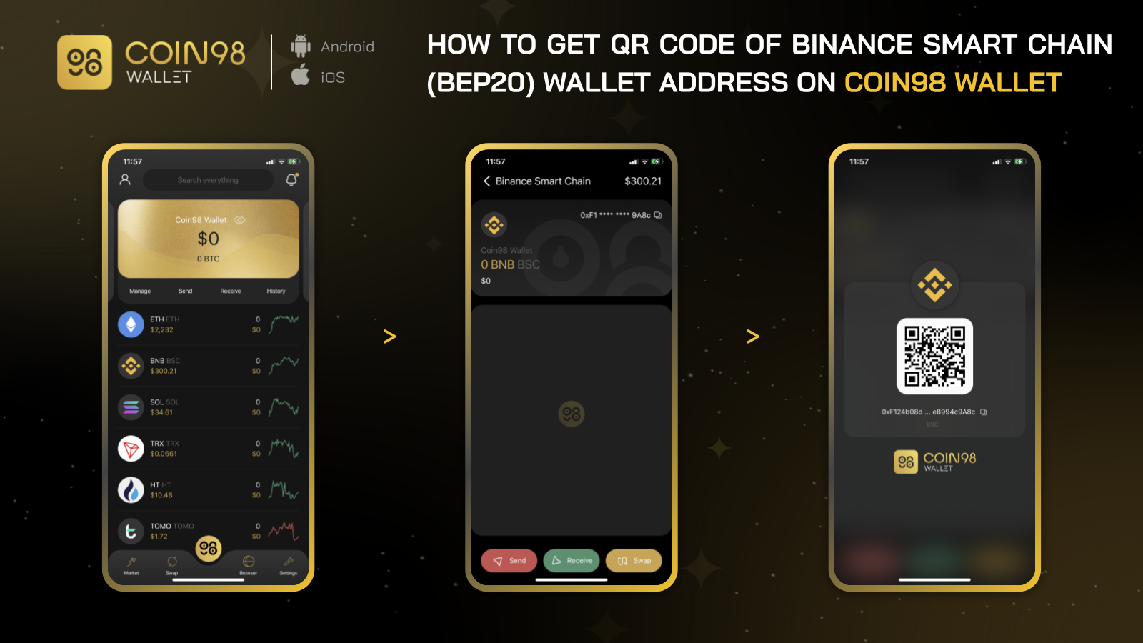 How to get the QR Code of your BEP20 Wallet Address