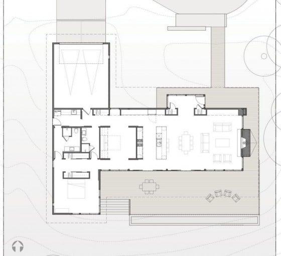 Modern country house plan