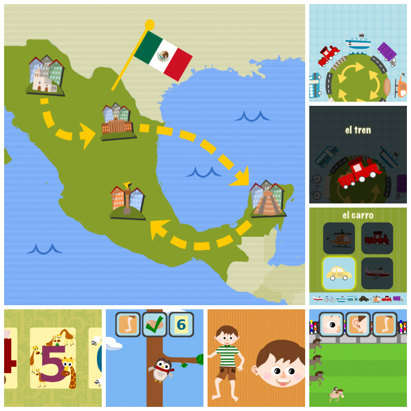 Image from Gus on the Go, one of the best Spanish apps for kids.