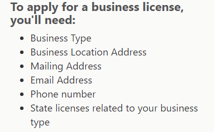 Business Licenses