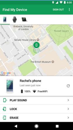 location tracker app - Find My Device
