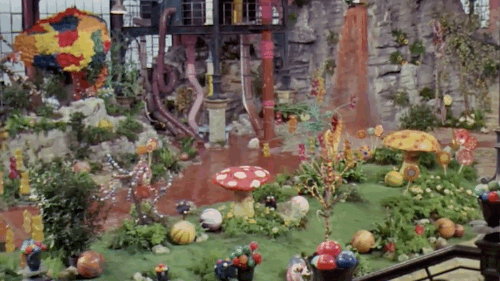 candy garden in the chocolate factory