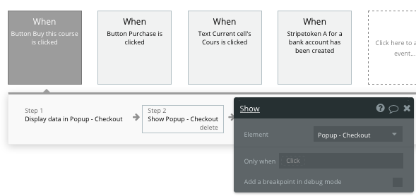 Displaying a LinkedIn Learning checkout element to process user purchases