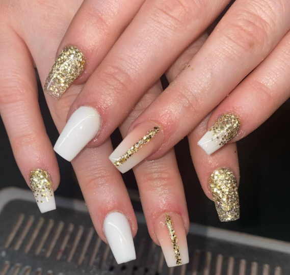 Glittering nail ideas