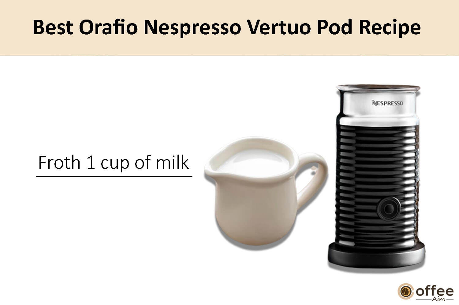 In this image, I clarify the preparation instructions for crafting the finest Orafio Nespresso Vertuo coffee pod.
