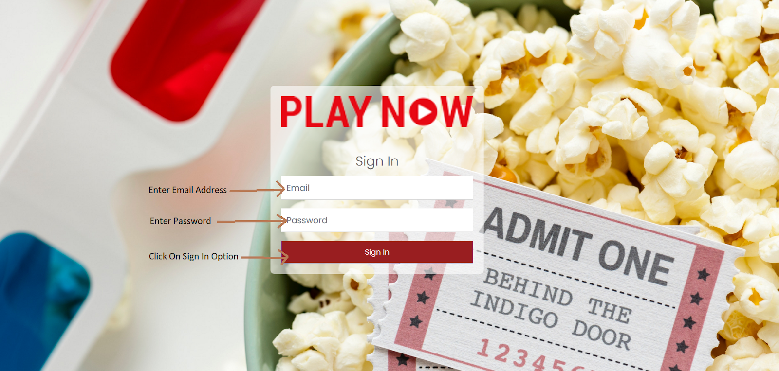 PlayNow Registration & Sign in
