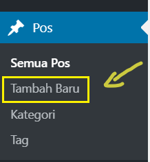 Menambahkan konten situs website sekolah.