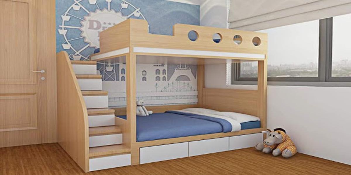 Giá giường hai tầng gỗ công nghiệp khoảng từ 5 triệu đồng cho đến 10 triệu đồng