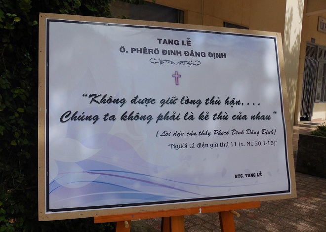 Di ngôn của thầy giáo tân tòng Phêrô Đinh Đăng Định.