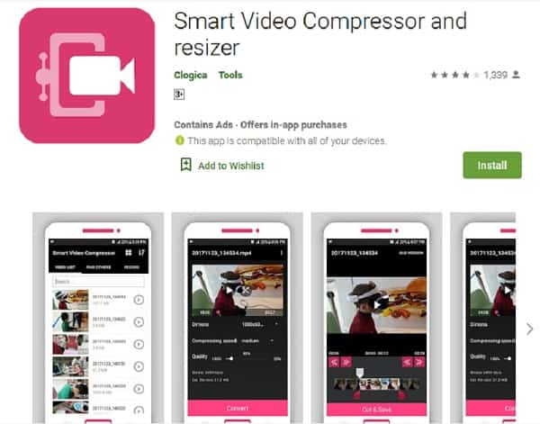 Aplikasi memperkecil ukuran video - Smart Video Compressor