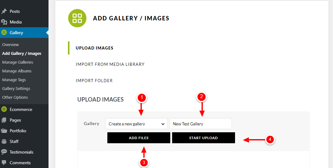 carregando imagens para a Galeria NextGEN