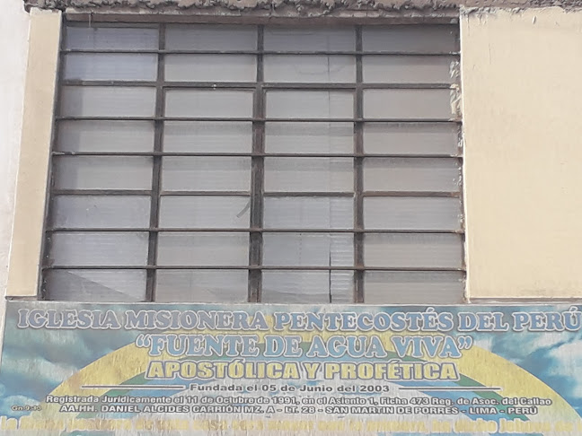 Opiniones de Iglesia Misionera Pentecostés Del Perú Fuente De Agua Viva en San Martín de Porres - Iglesia