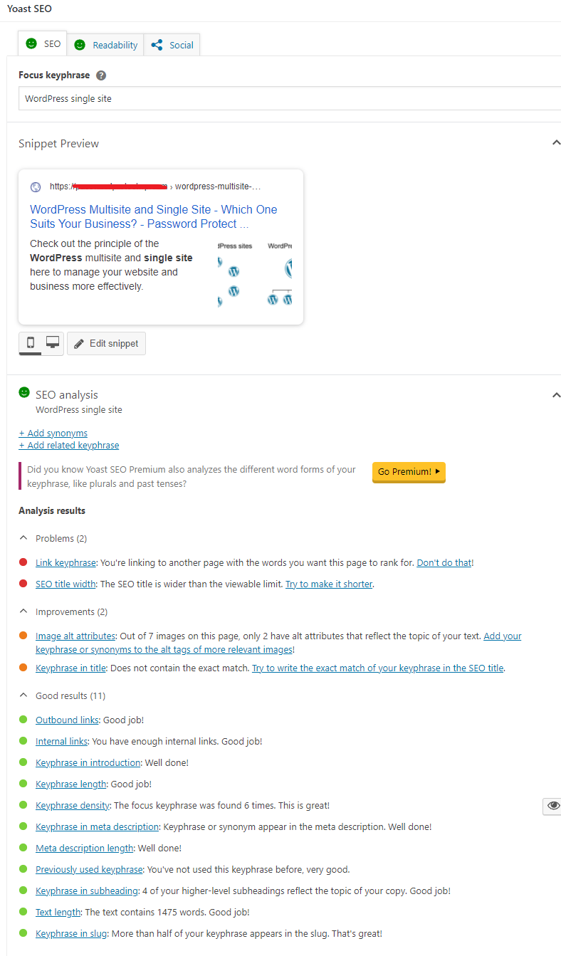 Yoast SEO e legibilidade