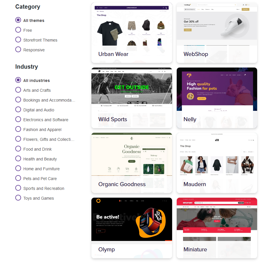 woocommerce themes 