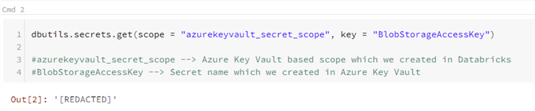 Databricks Secret - Adding Scope & Key