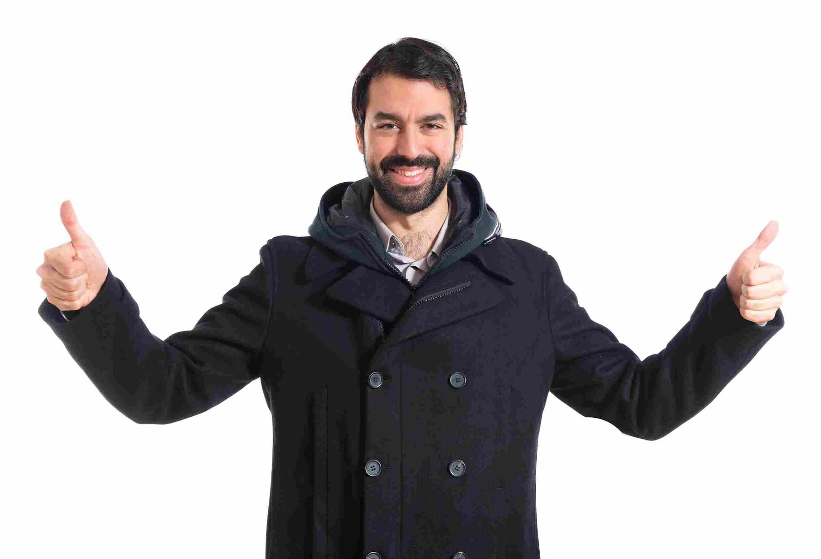 A person in a black coat

Description automatically generated