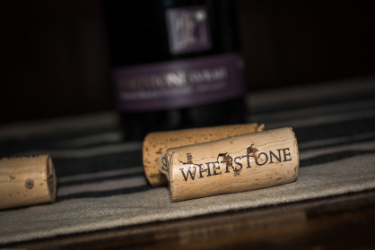 Bottle Cork shot of Whetstone wines