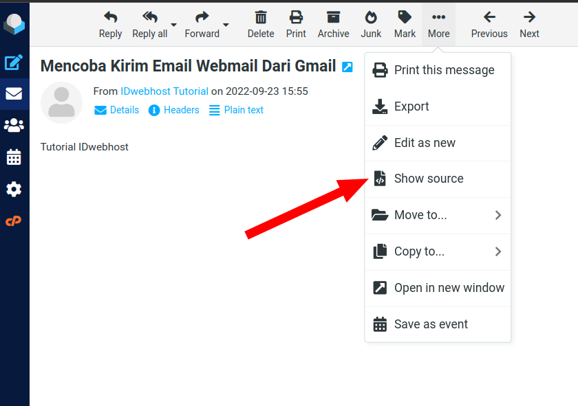 Cara Melakukan Pengecekan Header Pada Email