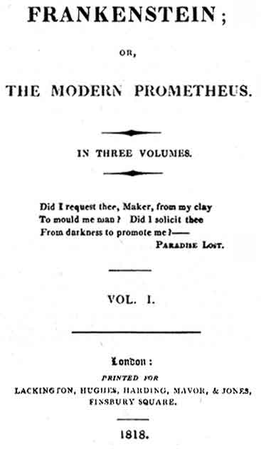 #11 — Frankenstein or The Modern Prometheus