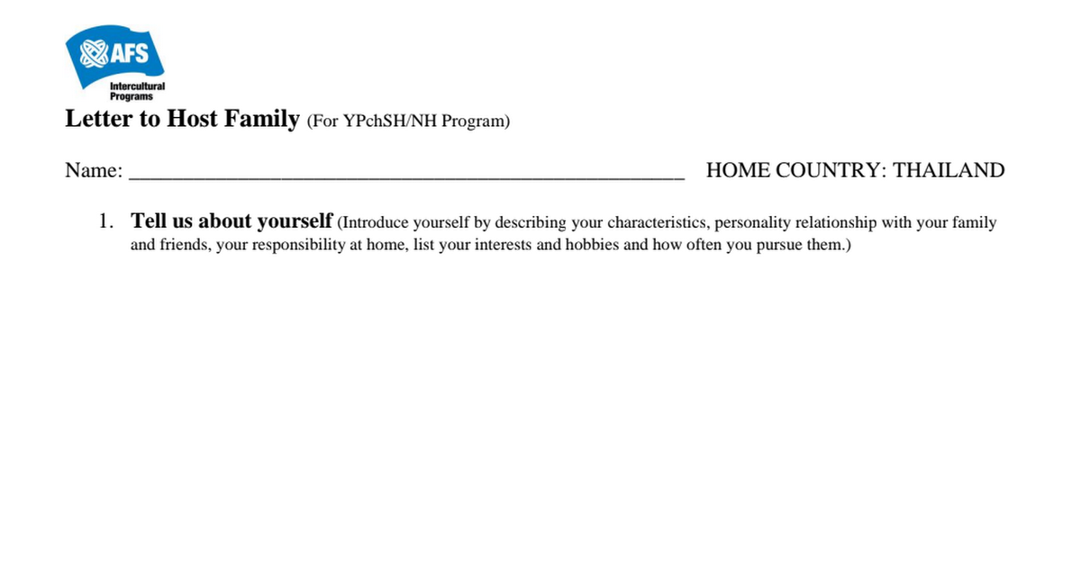 16 1 Letter To Host Family Chn Pdf Google Drive